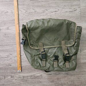 Vintage Military Rucksack – Olive Green Canvas Army Backpack – Unisex